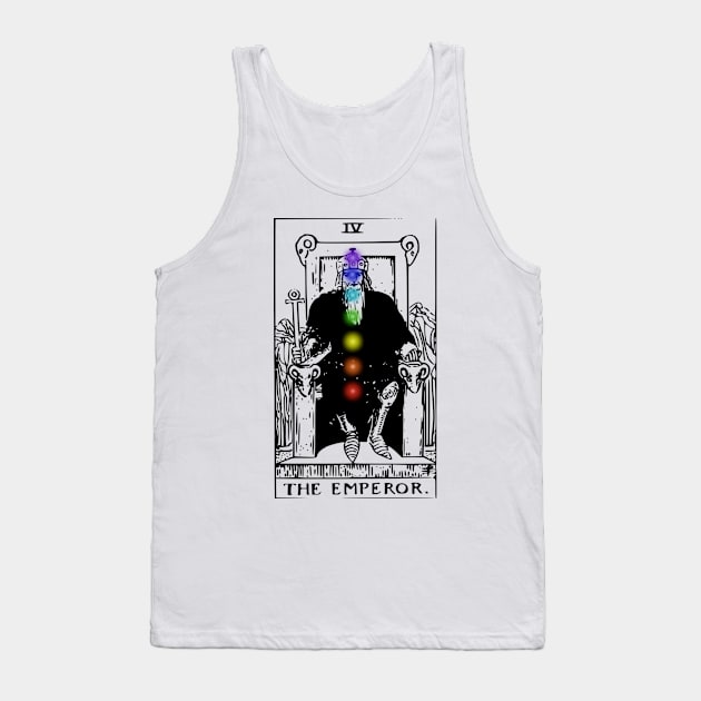 Tarot Card Shirt The Emperor Chakras Major Arcana Tank Top by Chakra Shine